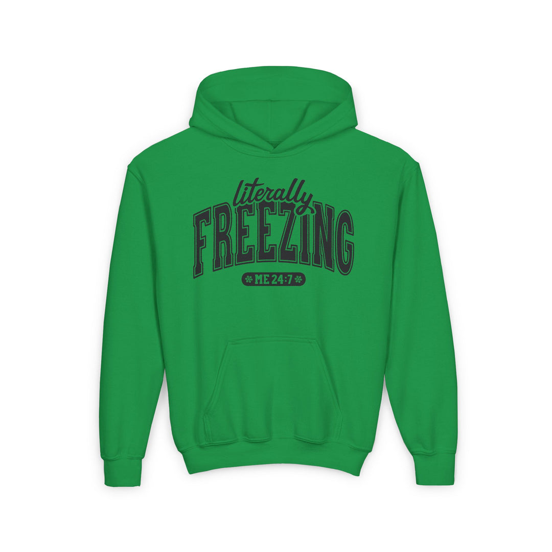 Literally Freezing - Youth Heavy Blend Hooded Sweatshirt