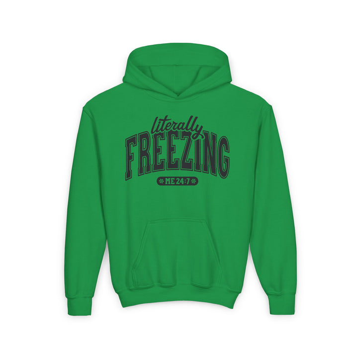 Literally Freezing - Youth Heavy Blend Hooded Sweatshirt