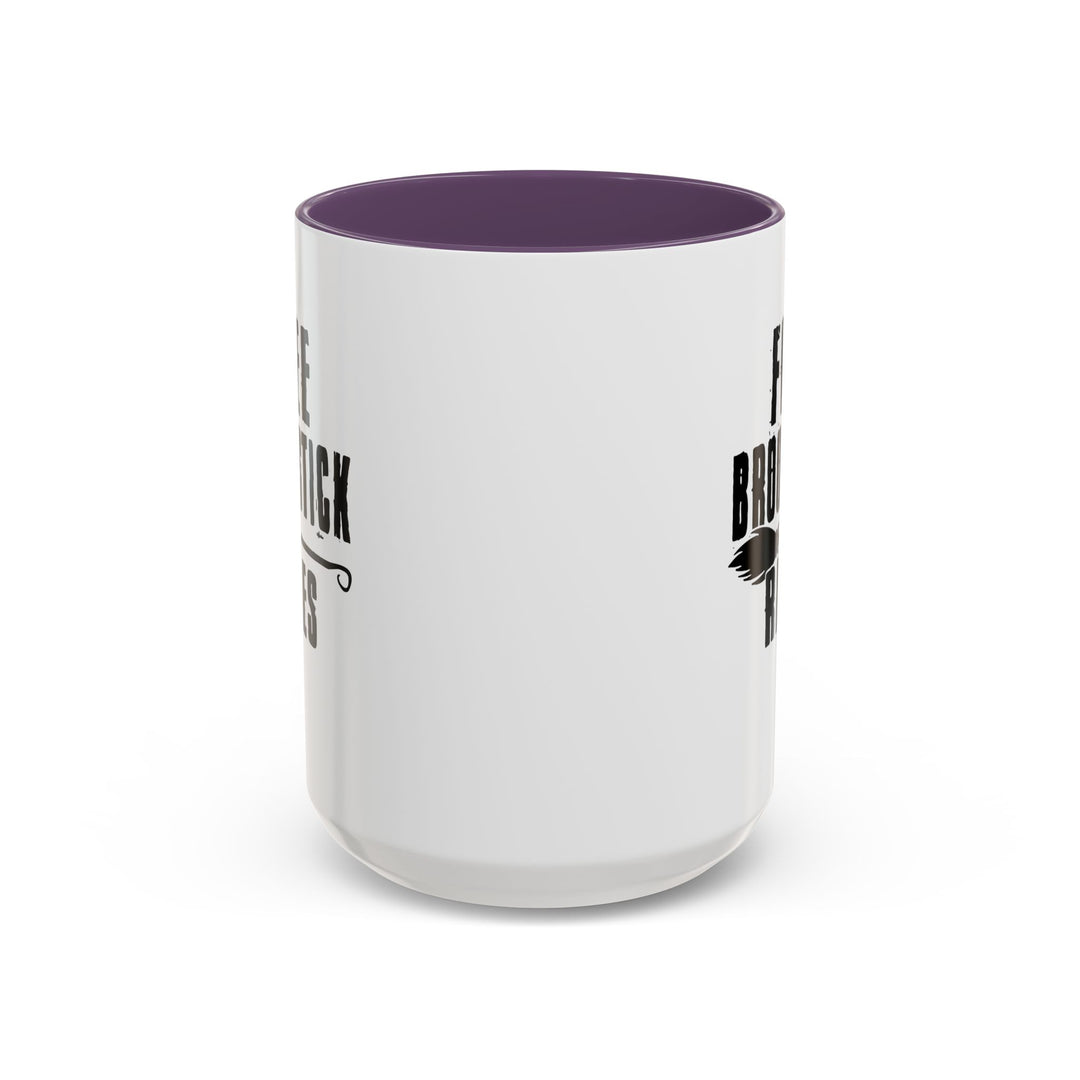 Free Broomstick Rides - Accent Coffee Mug (11, 15oz)