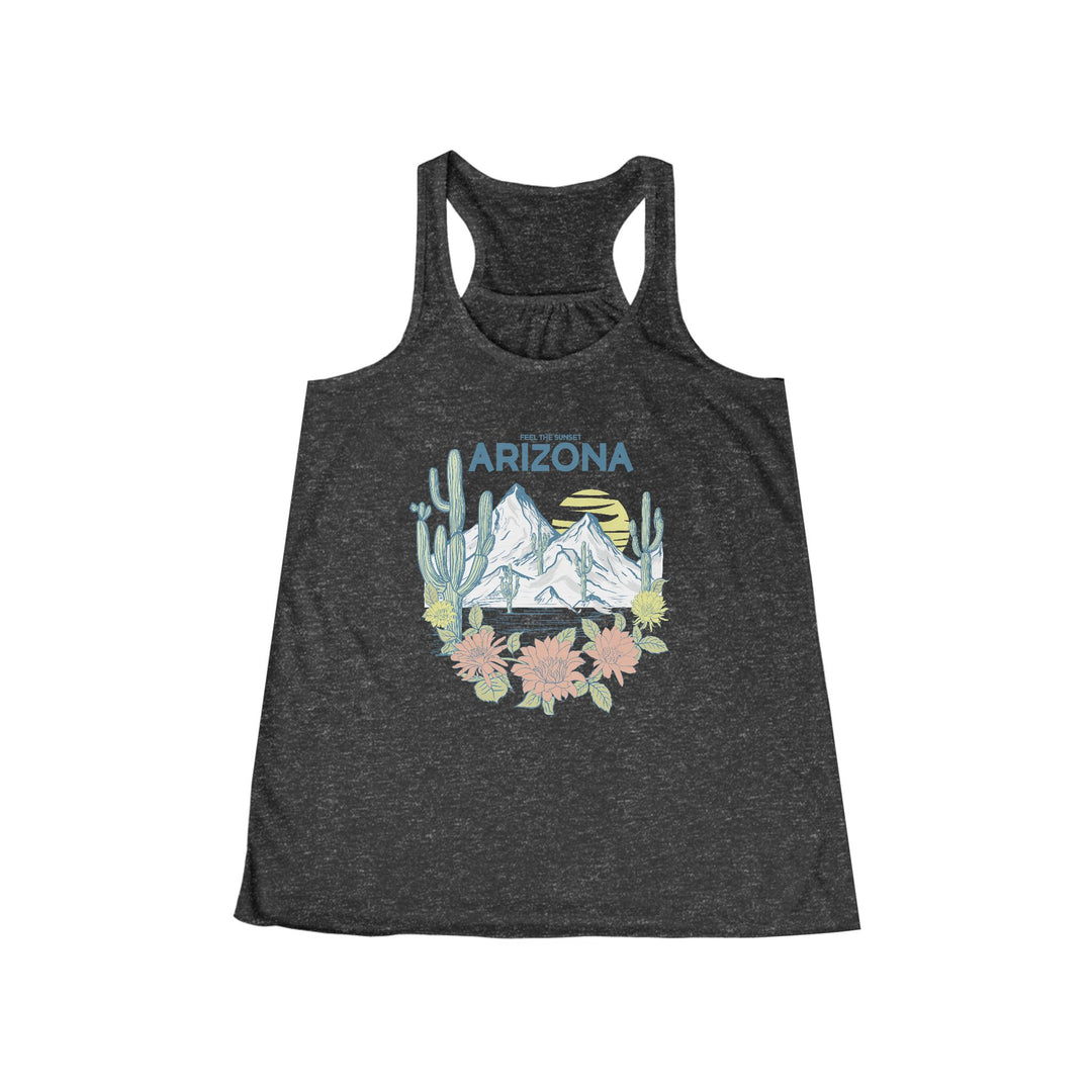 Feel The Sunset Arizona - Women's Flowy Racerback Tank