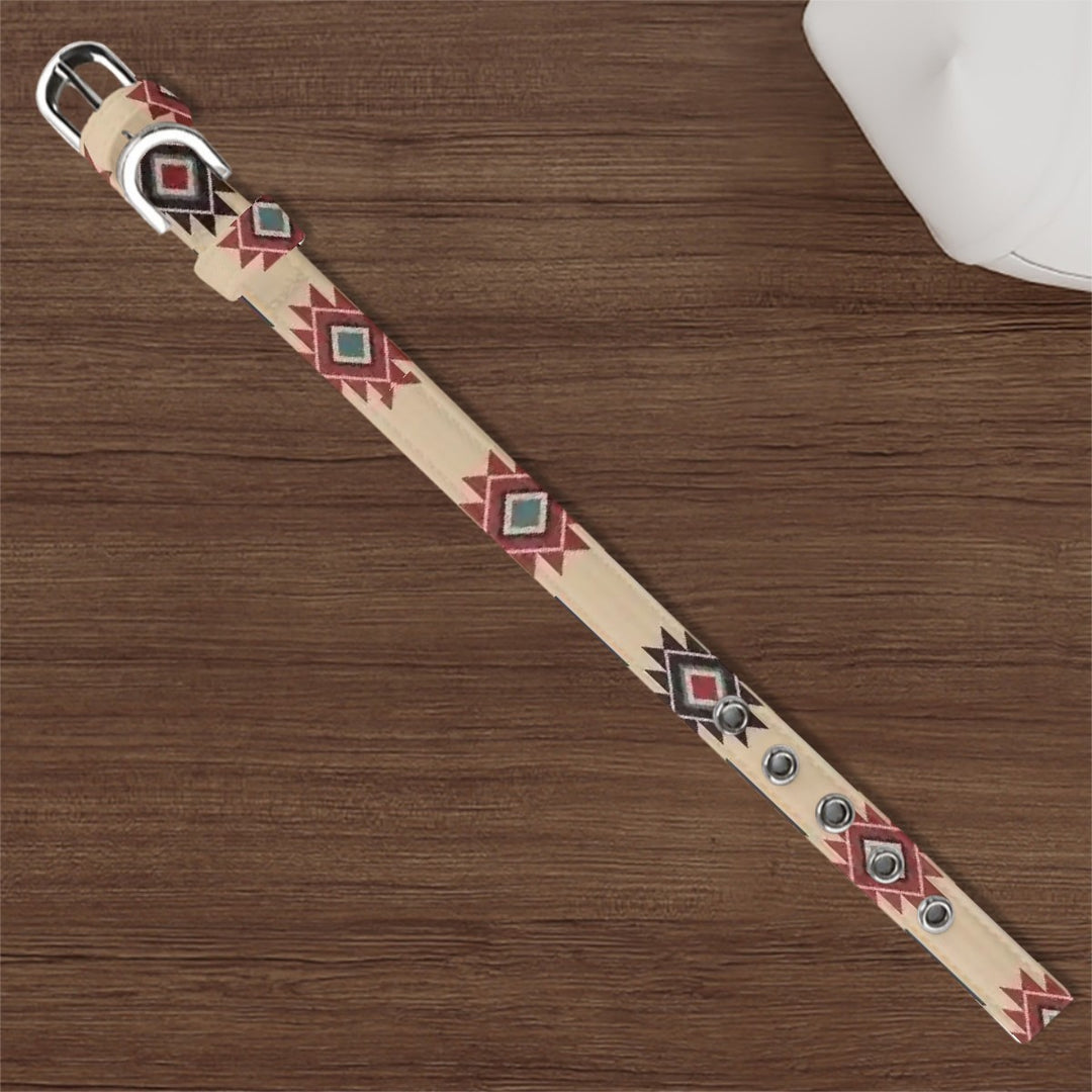 Tribal Indian Tan - Pet Collar