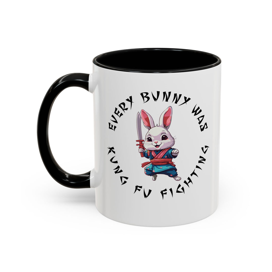 Kung Fu Fighting - Accent Coffee Mug (11, 15oz)