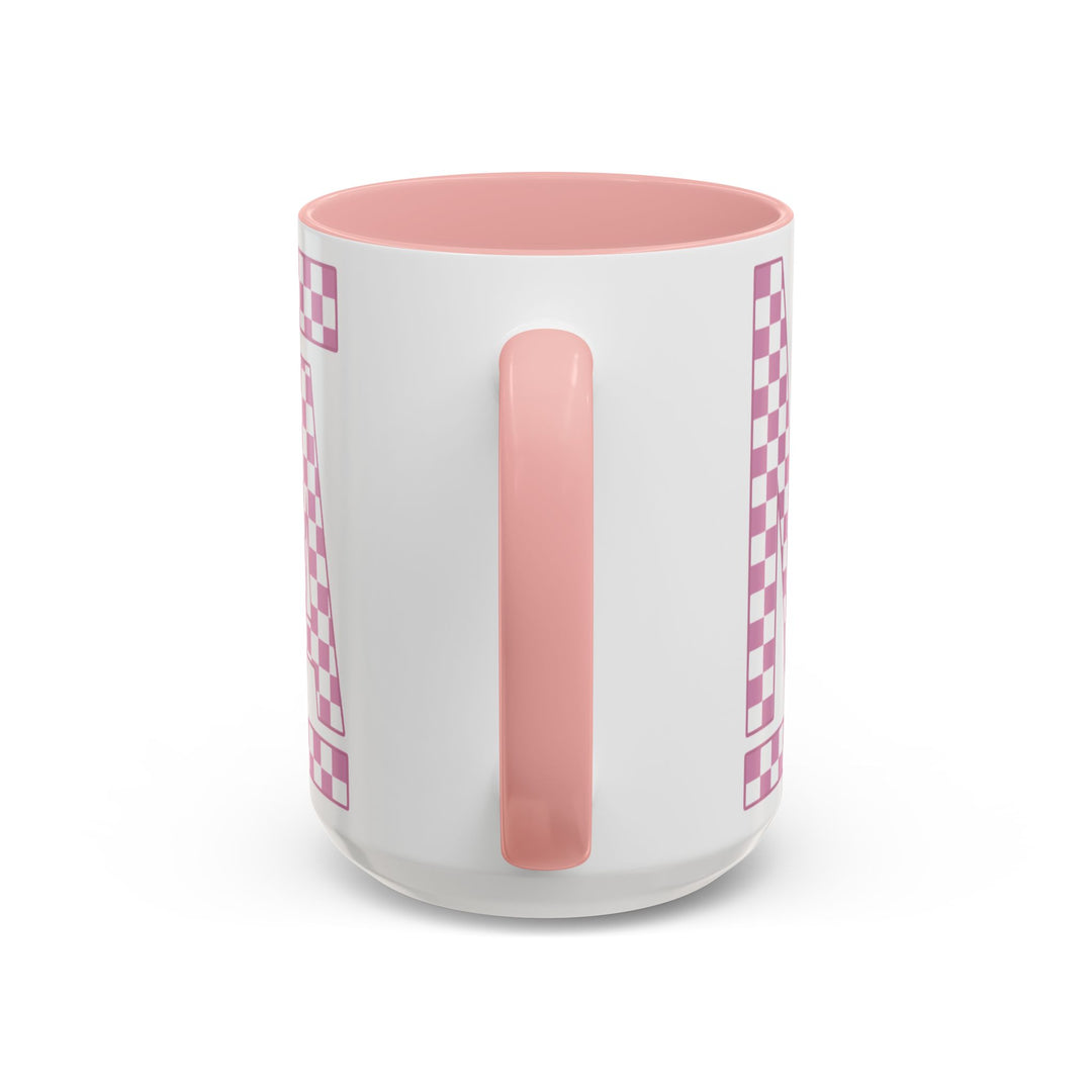 Pink Check Mama - Accent Coffee Mug (11, 15oz)