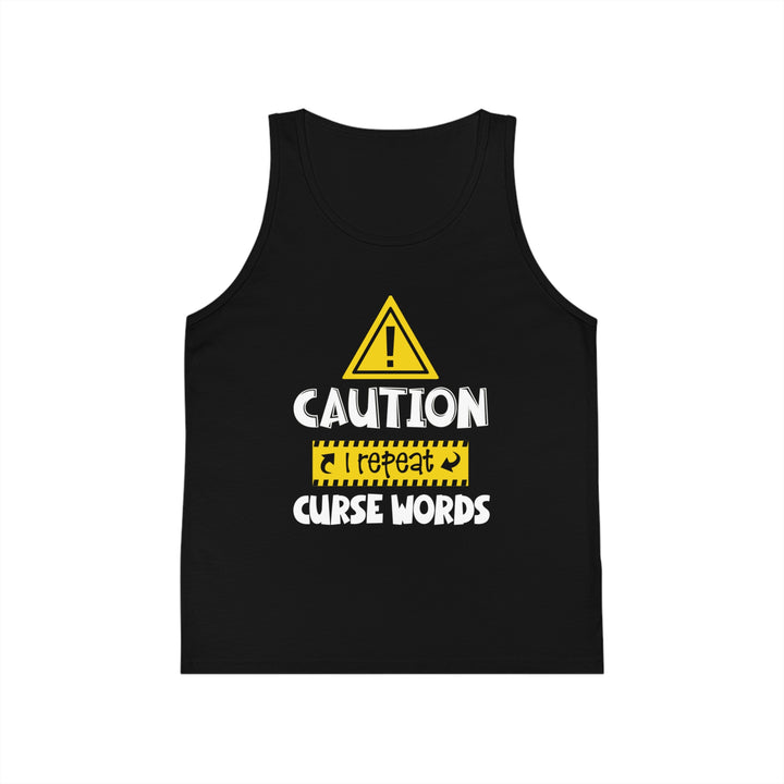 Caution - Kid's Jersey Tank Top