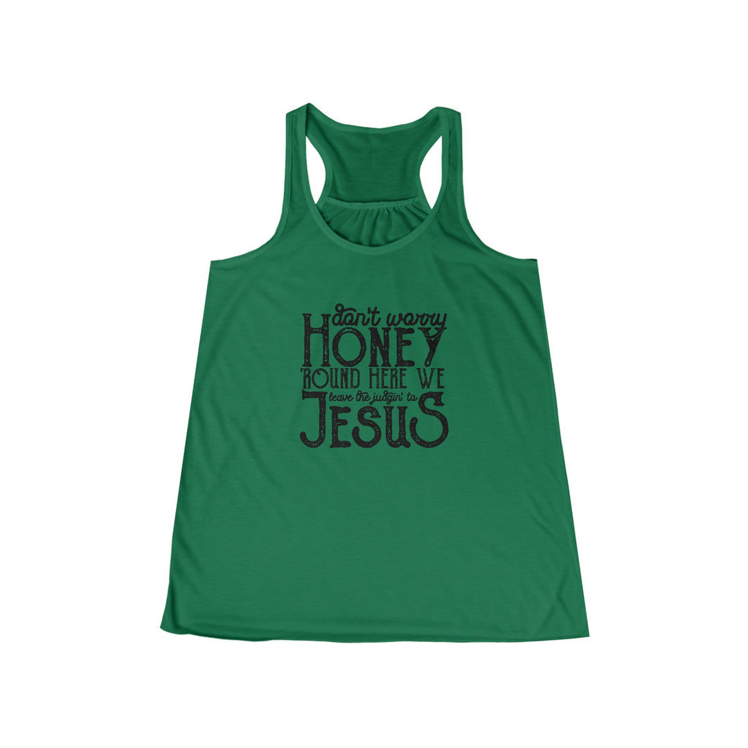 Judgin To Jesus - Women's Flowy Racerback Tank