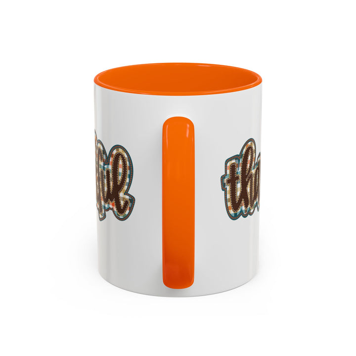 Thankful - Accent Coffee Mug (11, 15oz)