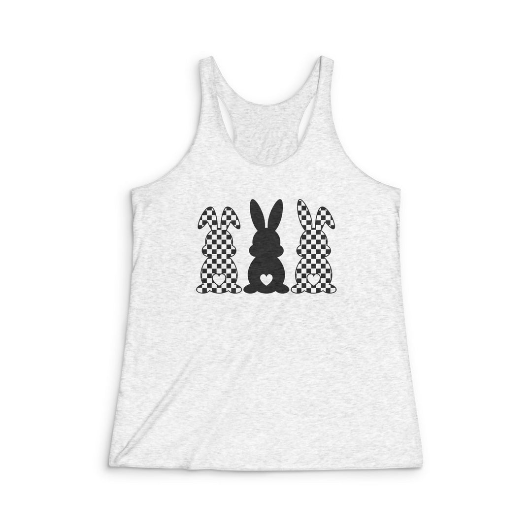 Heart Bunny - Women's Tri-Blend Racerback Tank