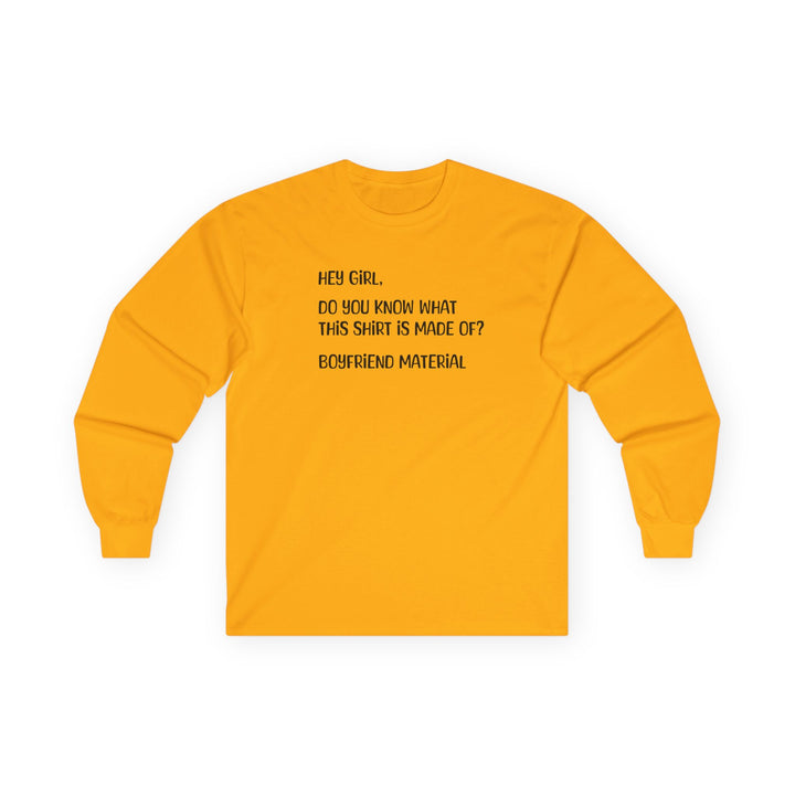 Boyfriend Material - Unisex Ultra Cotton Long Sleeve Tee
