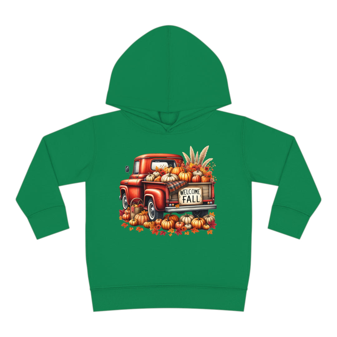Welcome Fall - Toddler Pullover Fleece Hoodie