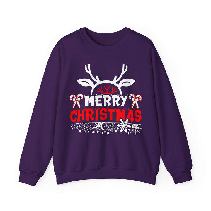 Merry Christmas Antlers - Unisex Heavy Blend™ Crewneck Sweatshirt