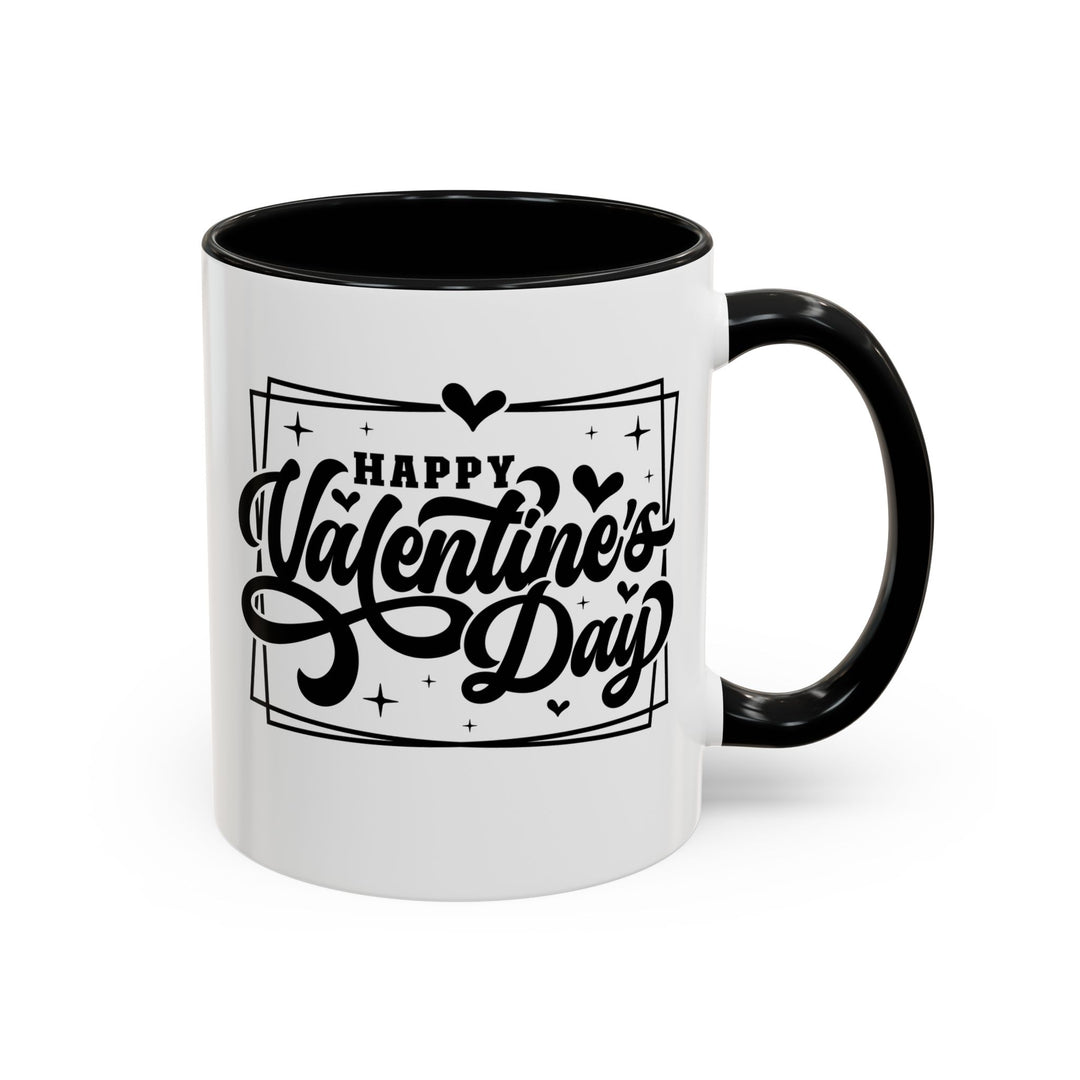 Happy Valentine's Day W/Hearts - Accent Coffee Mug (11, 15oz)