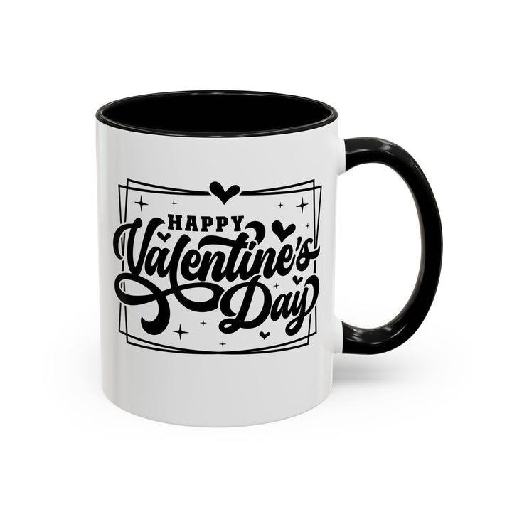 Happy Valentine's Day W/Hearts - Accent Coffee Mug (11, 15oz)