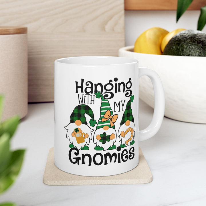 St. Patricks Day Gnomes - Ceramic Mug, (11oz, 15oz)