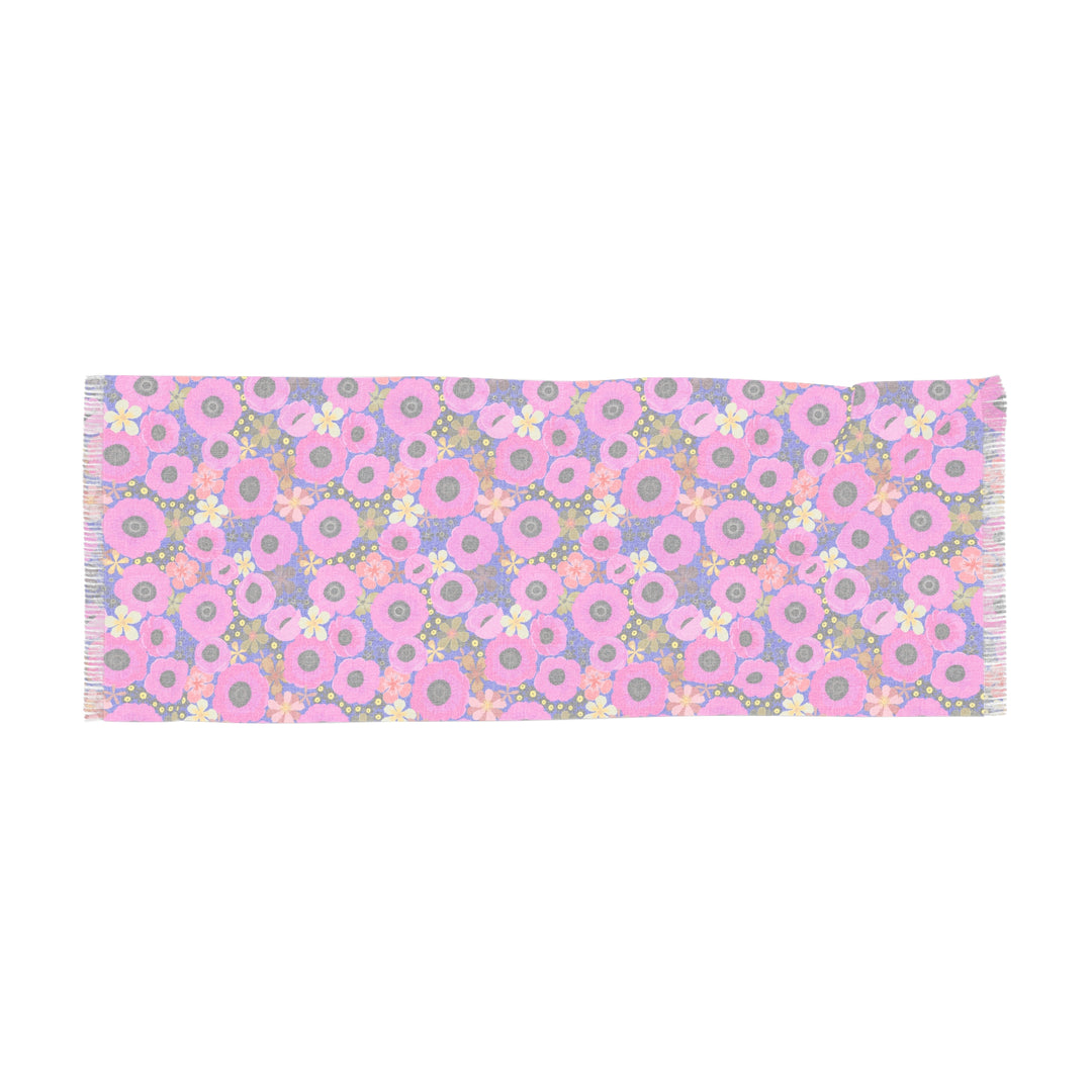 Vibrant Pink Spring Pattern - Light Scarf