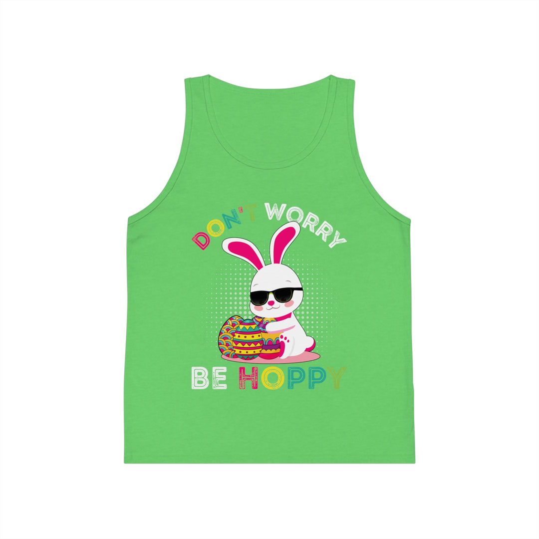 Don't Worry Be Hoppy - Kid's Jersey Tank Top