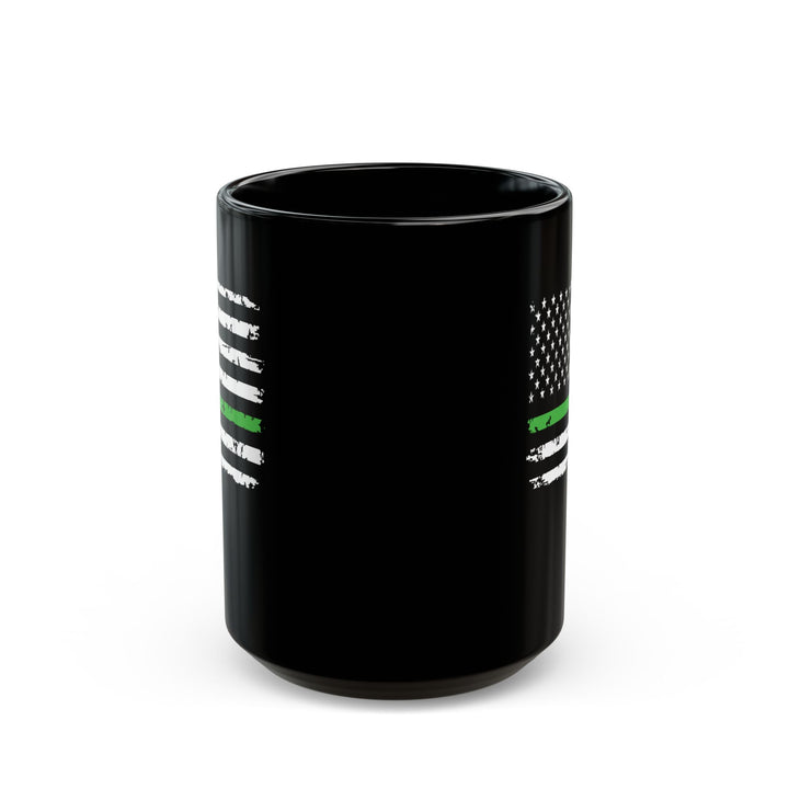 Green Line Flag - Black Mug (11oz, 15oz)