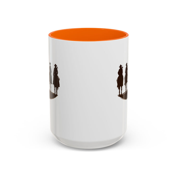 Cowboy Silhouette - Accent Coffee Mug (11, 15oz)