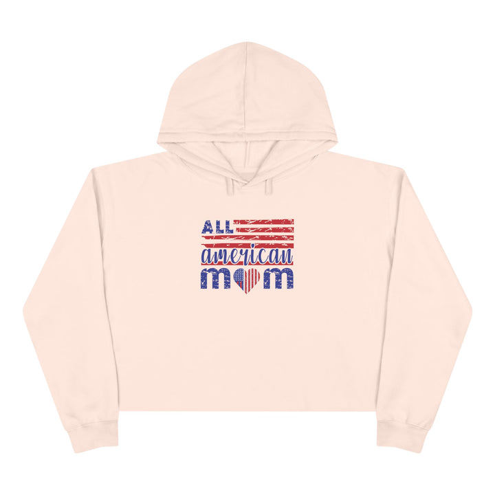 All American Mom  - Crop Hoodie