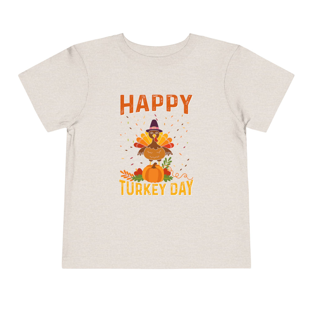happy Turkey Day - Toddler Short Sleeve Tee