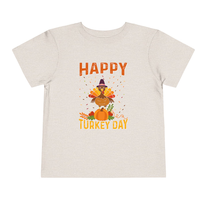 happy Turkey Day - Toddler Short Sleeve Tee