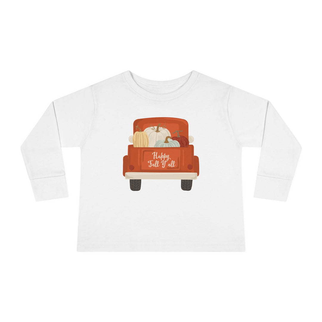 Happy Fall Y'All - Toddler Long Sleeve Tee