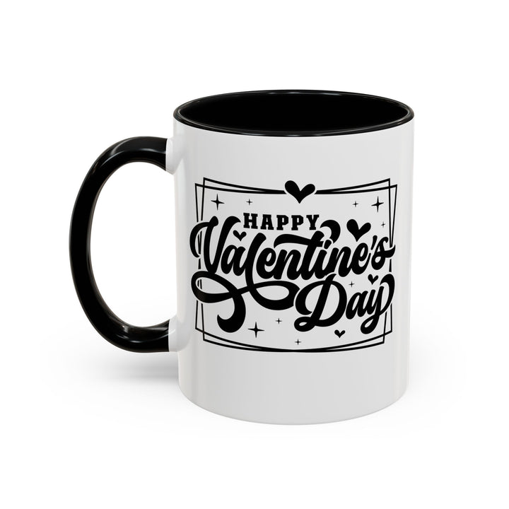 Happy Valentine's Day W/Hearts - Accent Coffee Mug (11, 15oz)