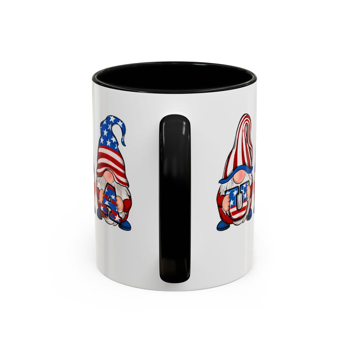 4th Of July Gnomes - Accent Coffee Mug (11, 15oz)
