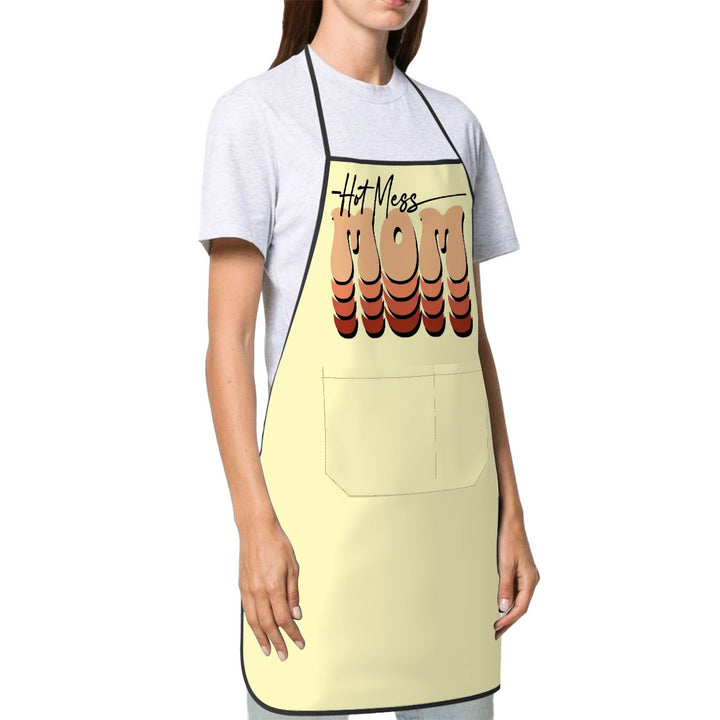Hot Mess Mom - Adult Apron with Pockets
