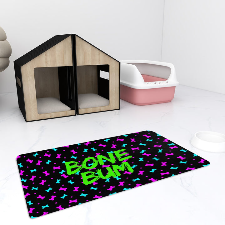 Bone Bum - Pet Food Mat 31.5"x19.3"