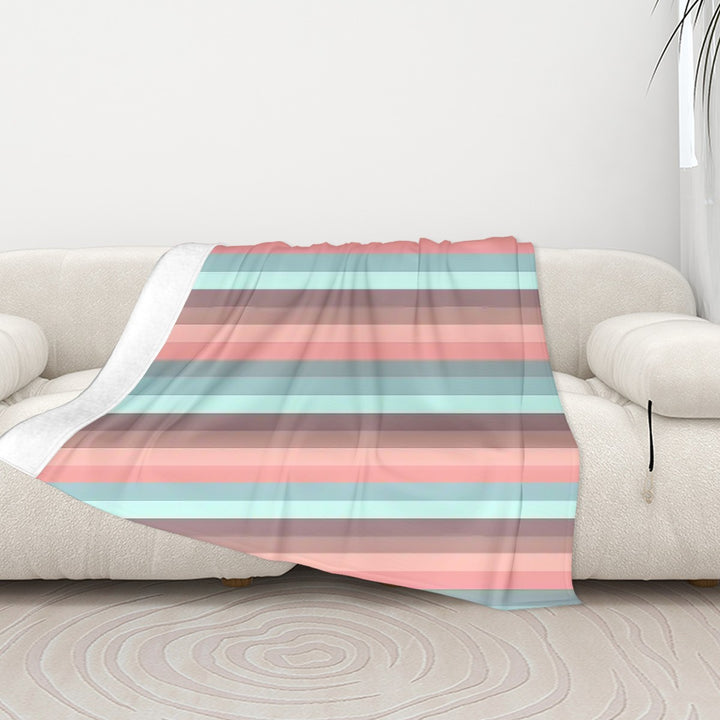 Hot Chocolate Pink Stripes - Sofa Blanket