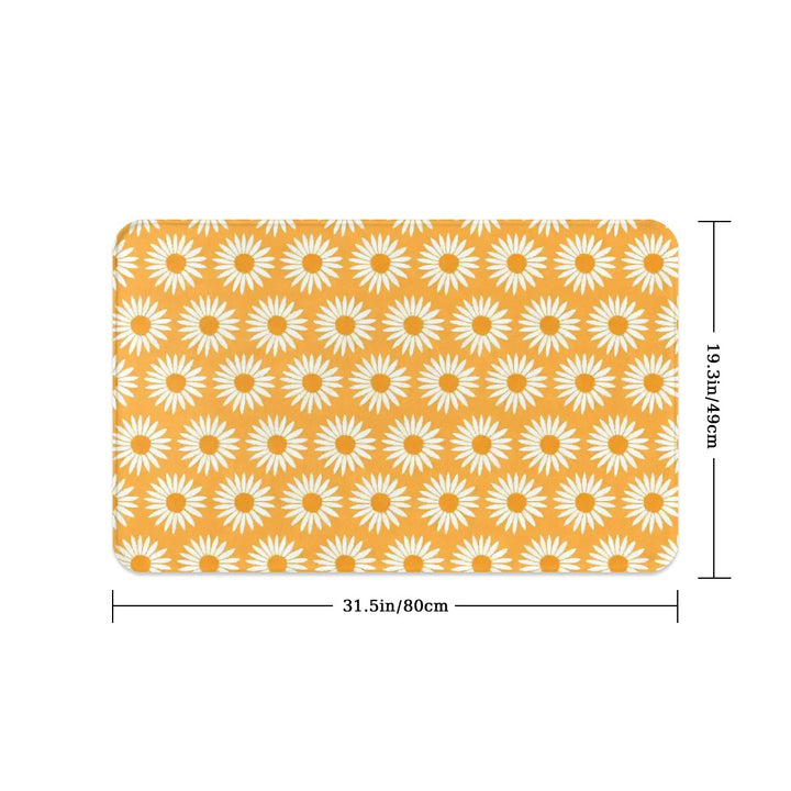 Yellow Sunflower Pattern - Pet Food Mat