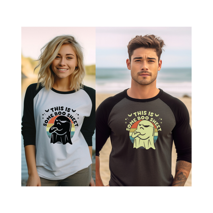 This Is Some Boo Sheet - 3/4 sleeve raglan shirt