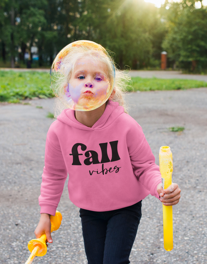 Fall Vibes - Toddler Pullover Fleece Hoodie