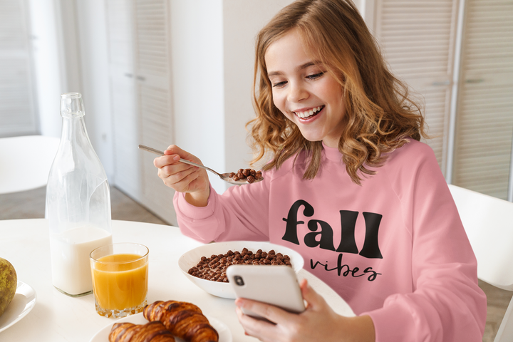 Fall Vibes - Youth Crewneck Sweatshirt