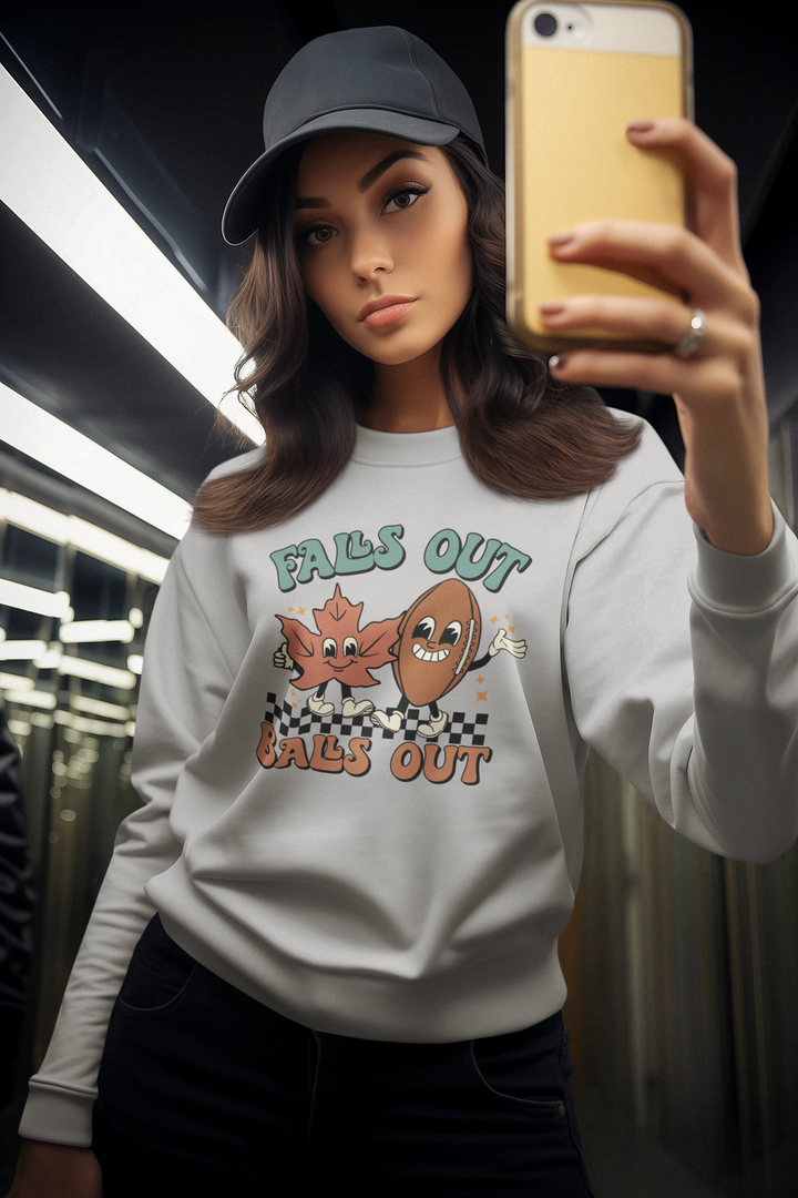 Falls Out Balls Out - Unisex Heavy Blend™ Crewneck Sweatshirt