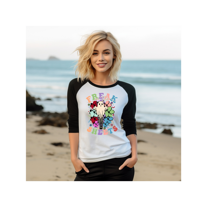 Freak In The Sheets - 3/4 sleeve raglan shirt