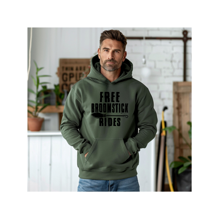 Free Broomstick Rides - Unisex Heavy Blend™ Hooded Sweatshirt