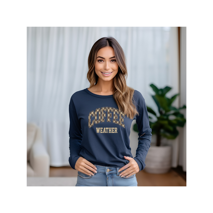 Coffee Weather - Unisex Lightweight Long Sleeve Tee