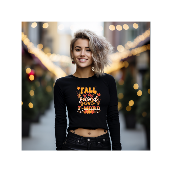 Fall Is My Second Favorite F Word - Crop Sweatshirt