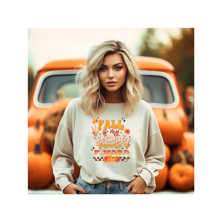 Fall Is My Second Favorite F Word - Unisex Heavy Blend™ Crewneck Sweatshirt