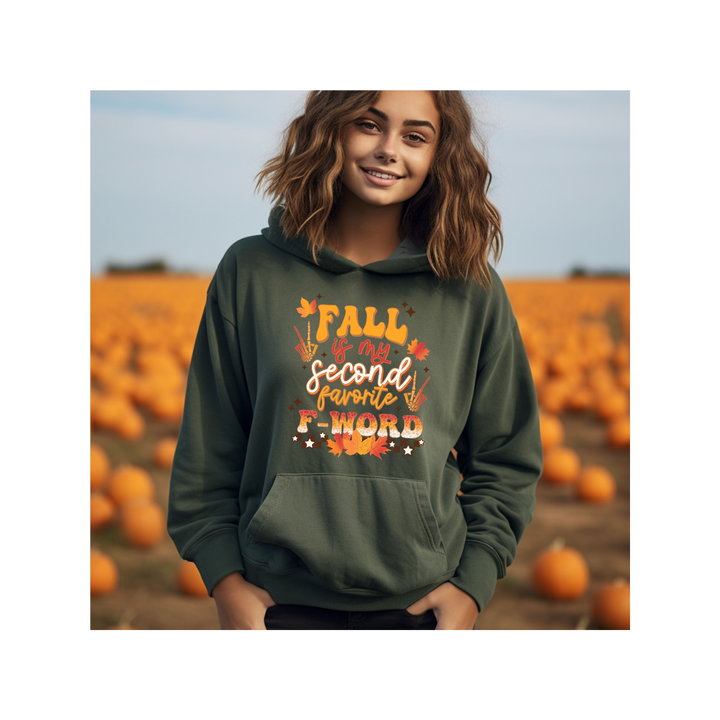 Fall Is My Second Favorite F Word - Unisex Heavy Blend™ Hooded Sweatshirt