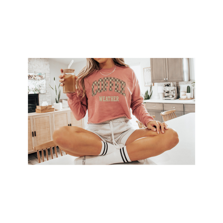 Coffee Weather - Crop Sweatshirt