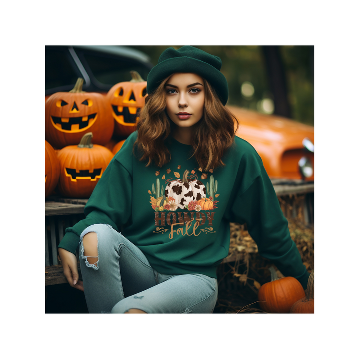 Howdy Fall - Unisex Heavy Blend™ Crewneck Sweatshirt