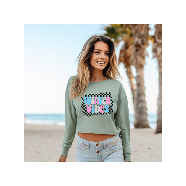 Winter Vibes - Crop Sweatshirt
