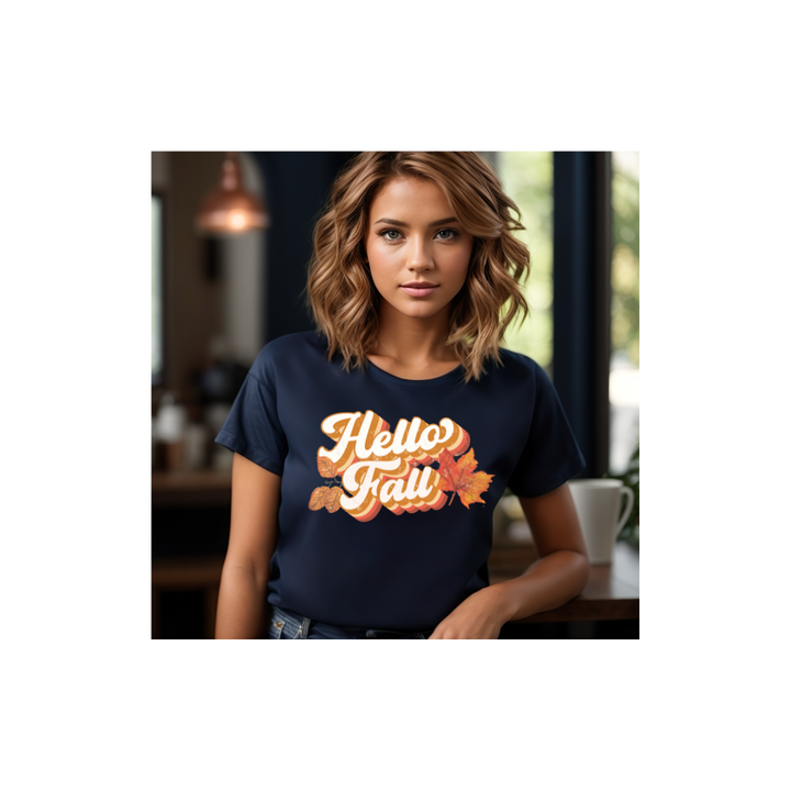 Retro Hello Fall - Women's Relaxed T-Shirt