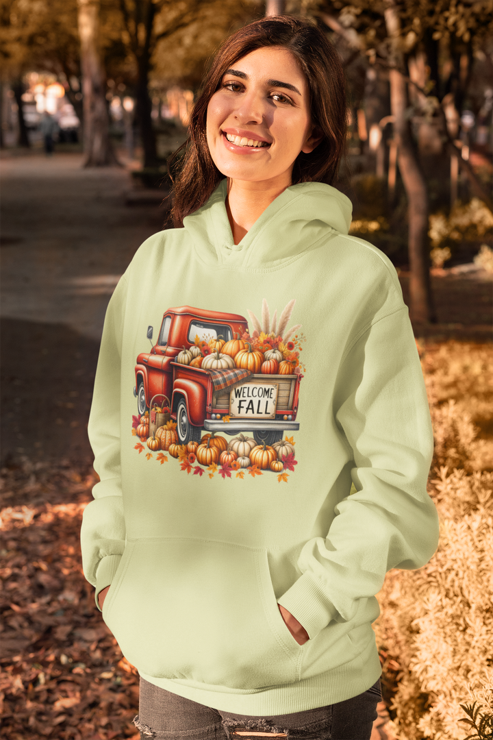 Welcome Fall - Unisex Midweight Softstyle Fleece Hoodie