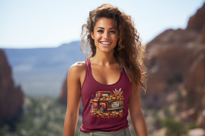 Welcome Fall - Women's Ideal Racerback Tank