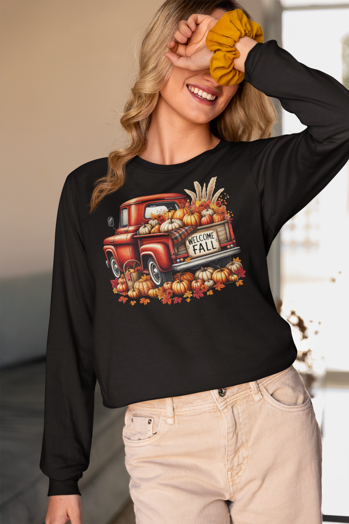 Welcome Fall - Unisex Lightweight Long Sleeve Tee