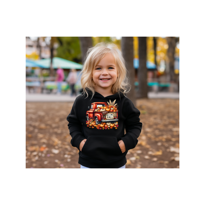 Welcome Fall - Toddler Pullover Fleece Hoodie