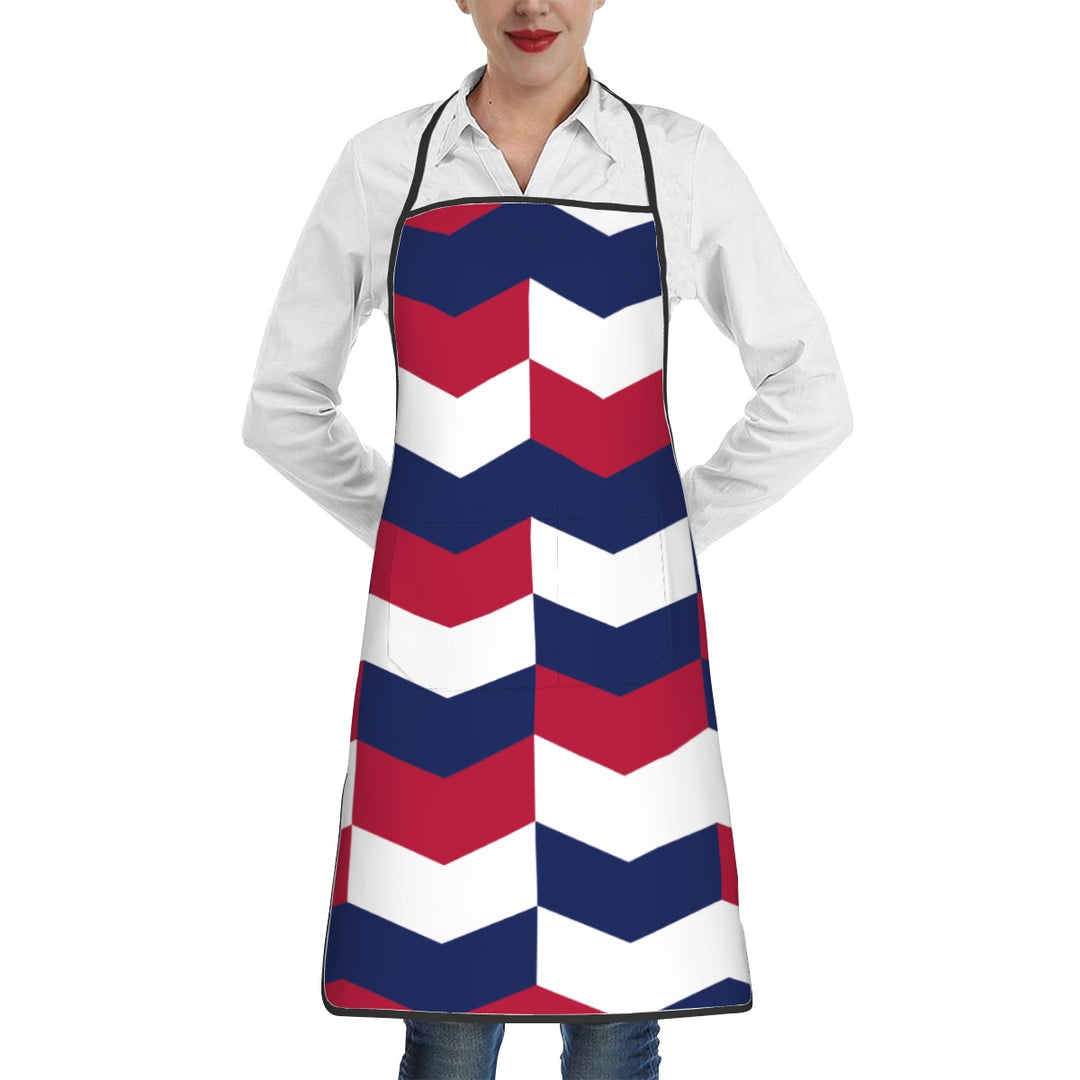 Patriotic Abstract - Adult Apron with Pockets